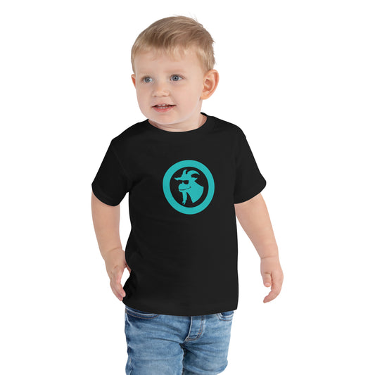 Toddler G.O.A.T T-Shirt (Teal Logo)