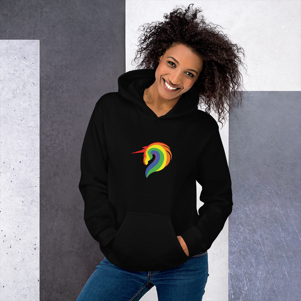 Rainbow store unicorn hoodie